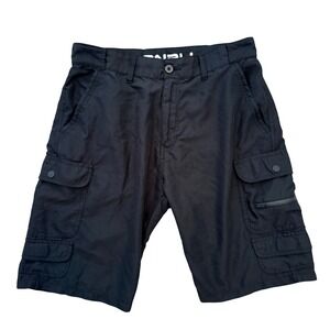 Denali Cargo Shorts Mens 32 Black Utility Hiking Outdoor Zip Pockets Lightweight